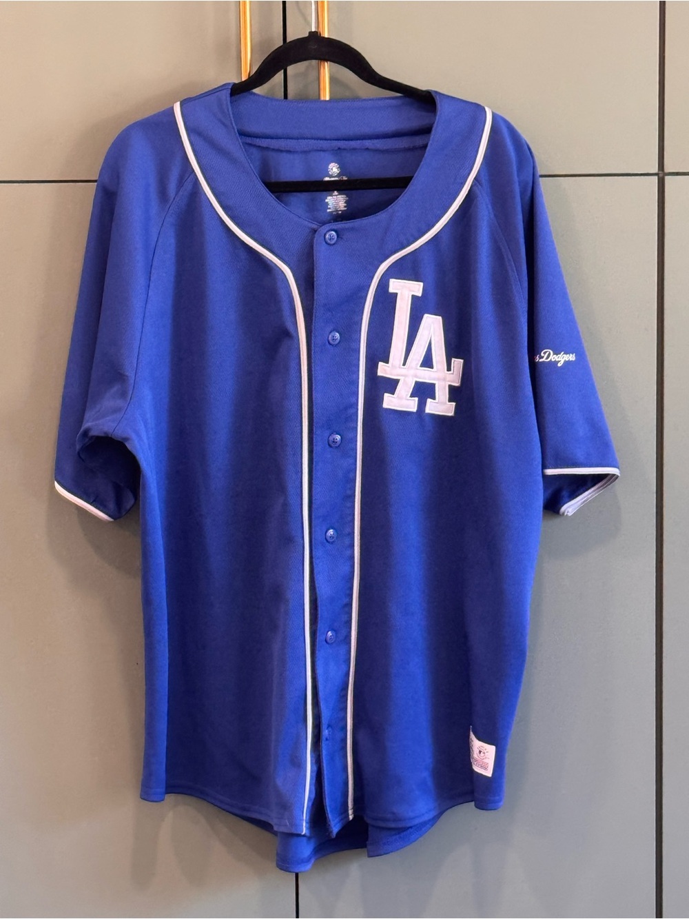 Genuine Merchandise Royal Blue Los Angeles Baseball Jersey with White Trim